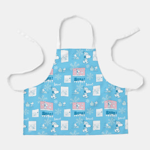 Peanuts   Snoopy Snow Day Pattern Apron