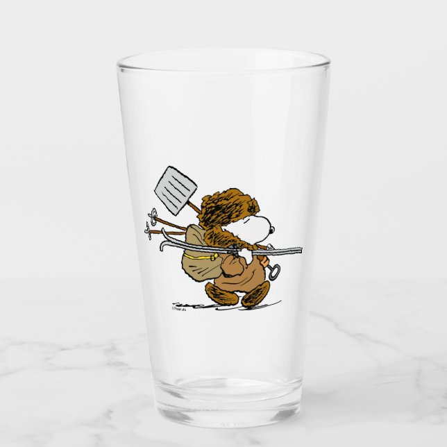 Peanuts | Snoopy Snow Warrior Glass (Front)