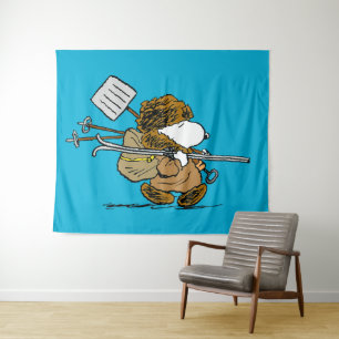 Peanuts   Snoopy Snow Warrior Tapestry