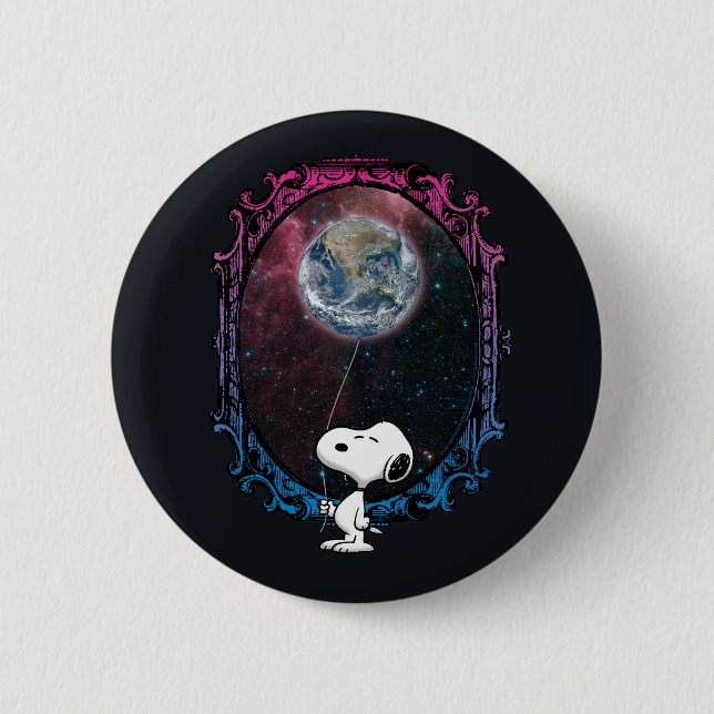 Peanuts | Snoopy Spaced Out Balloon 6 Cm Round Badge (Front)