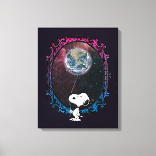 Peanuts   Snoopy Spaced Out Balloon Canvas Print