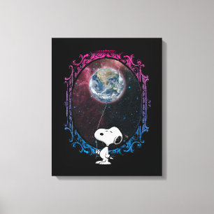Peanuts   Snoopy Spaced Out Balloon Canvas Print