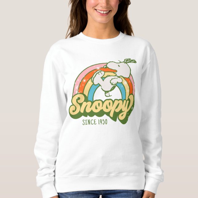 Peanuts | Snoopy Sparkle Rainbow Sweatshirt (Front)