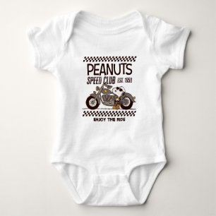 Peanuts   Snoopy Speed Club Baby Bodysuit
