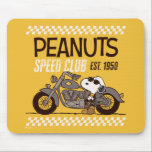 Peanuts | Snoopy Speed Club Mouse Pad<br><div class="desc">Check out this fun Peanuts design featuring Snoopy.</div>