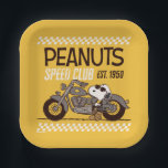 Peanuts | Snoopy Speed Club Paper Plate<br><div class="desc">Check out this fun Peanuts design featuring Snoopy.</div>