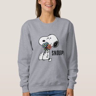Peanuts Snoopy Stop & Smell the Flowers Sweatshirt