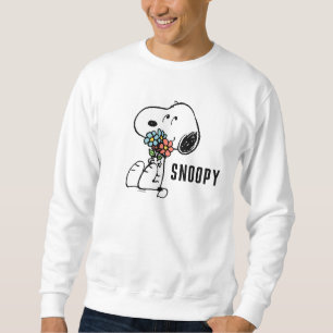 Peanuts Snoopy Stop & Smell the Flowers Sweatshirt