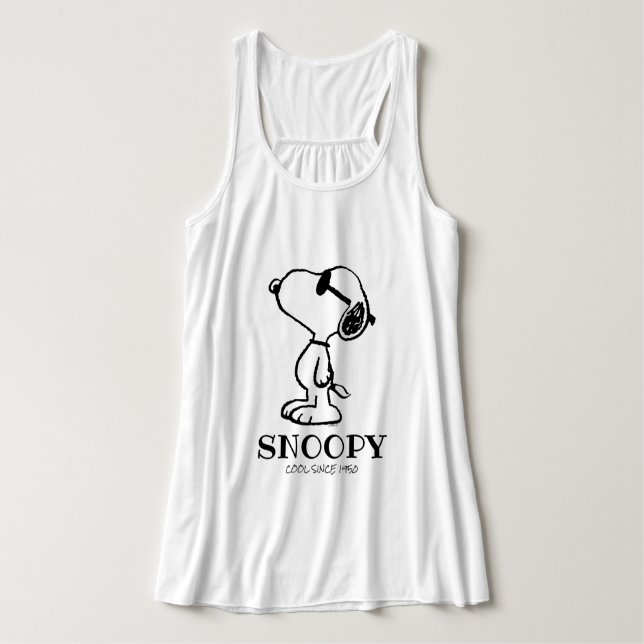 Peanuts | Snoopy Sunglasses Ponder Singlet (Design Front)