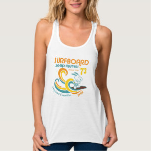 Peanuts Snoopy Surfboard Longboard Competition Singlet