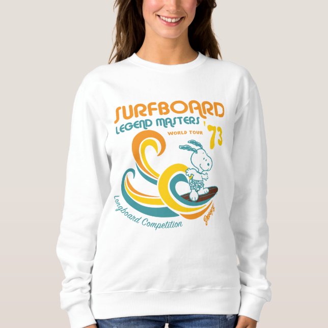 Peanuts | Snoopy Surfboard Longboard Competition Sweatshirt (Front)