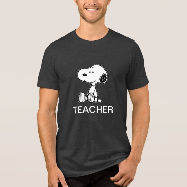 PEANUTS | Snoopy Teacher Tri-Blend Shirt (Front)