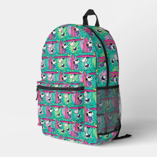 Peanuts   Snoopy Teal Surf Pattern Printed Backpack