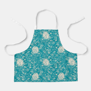 Peanuts   Snoopy Teal Tropical Beach Pattern Apron