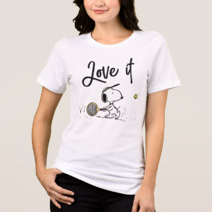 Peanuts Snoopy Tennis Player Tri-Blend Shirt