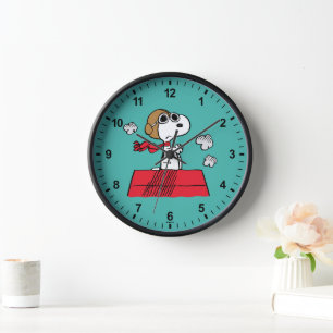 Peanuts   Snoopy the Flying Ace   Add Your Name Clock
