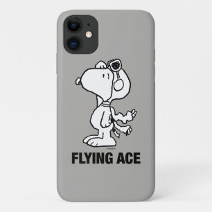 Peanuts   Snoopy the Flying Ace BW Case-Mate iPhone Case