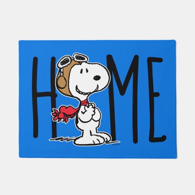 Peanuts | Snoopy The Flying Ace Doormat (Front)