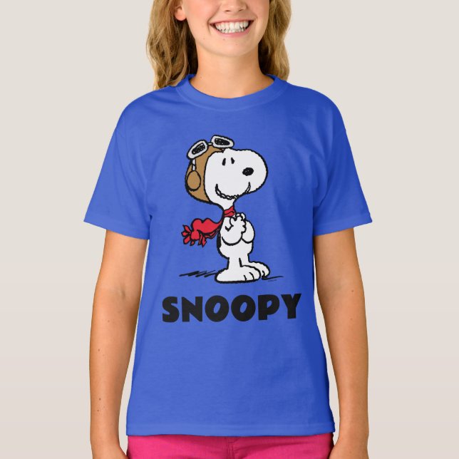 Peanuts | Snoopy The Flying Ace T-Shirt (Front)