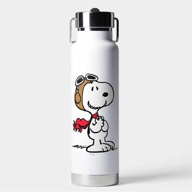 Peanuts | Snoopy The Flying Ace Water Bottle (Front)