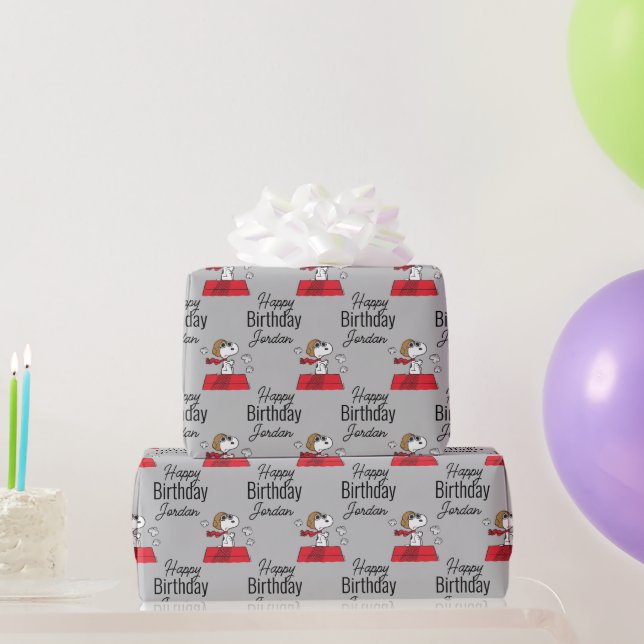 Peanuts | Snoopy the Flying Ace Wrapping Paper (Party Gifts)