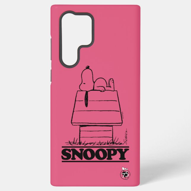 Peanuts | Snoopy The Secret To Life Samsung Galaxy S22 Ultra Case (Back)