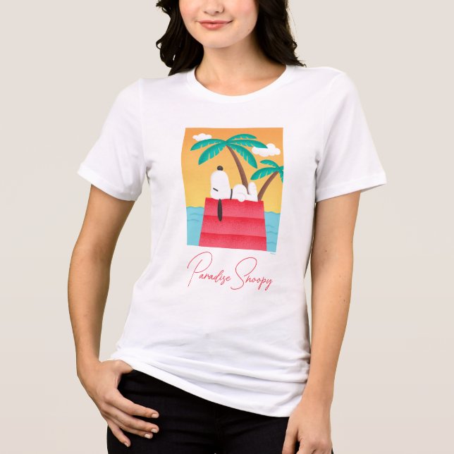 Peanuts | Snoopy Tropical Deco Dreams Tri-Blend Shirt (Front)