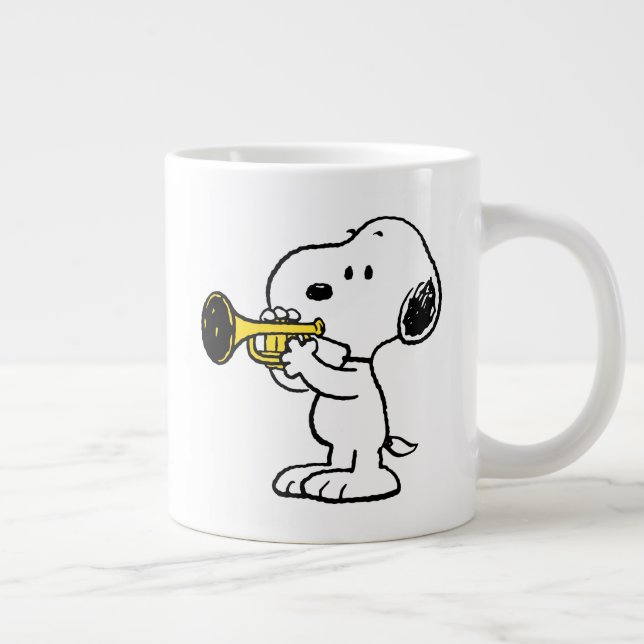 Peanuts | Snoopy Trumpet Player Large Coffee Mug (Right)