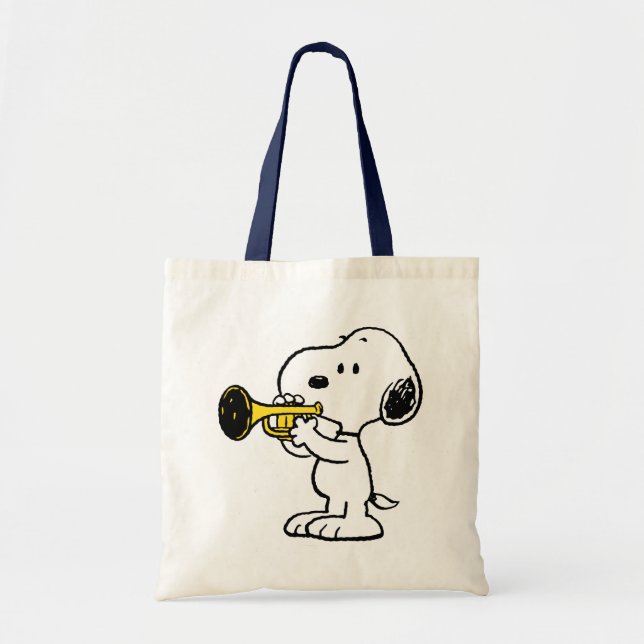 Peanuts | Snoopy Trumpet Player Tote Bag (Front)