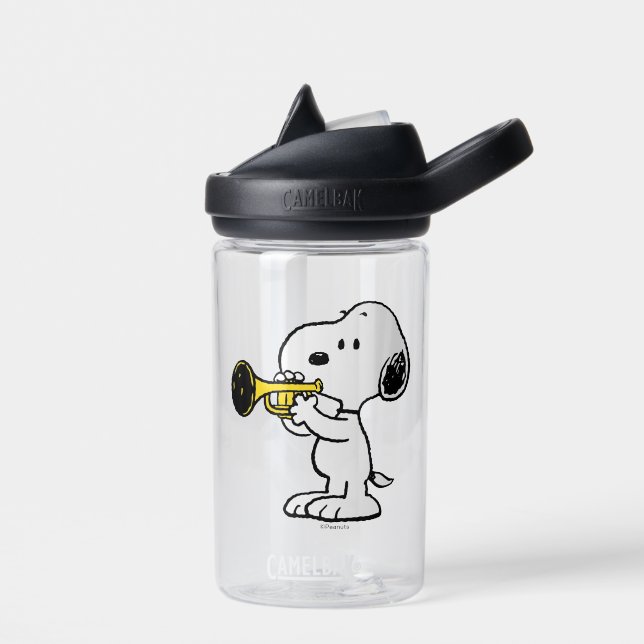 Peanuts | Snoopy Trumpet Player Water Bottle (Left)