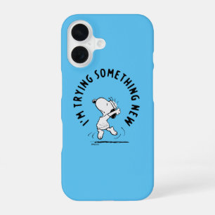 Peanuts   Snoopy Trying Something New iPhone 16 Case