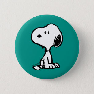 Peanuts   Snoopy Turns 6 Cm Round Badge