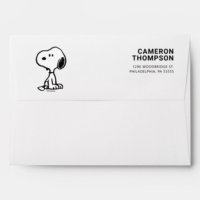 Peanuts | Snoopy Turns Envelope (Back (Top Flap))