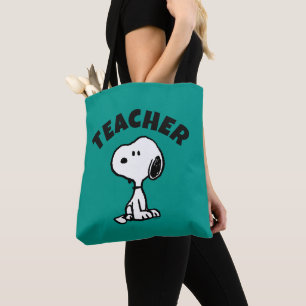 Peanuts   Snoopy Turns Teacher Tote Bag