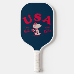 Peanuts   Snoopy USA Land of the Free Pickleball Paddle