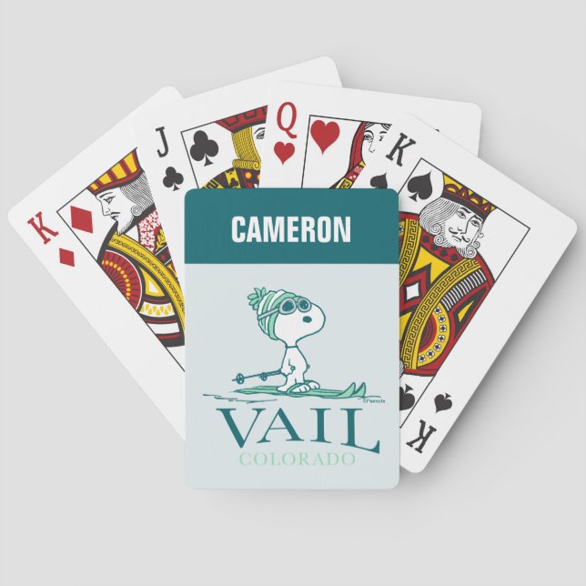 Peanuts | Snoopy Vail Colorado Playing Cards (Back)