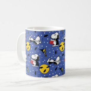 Peanuts   Snoopy Vampire Pattern Coffee Mug