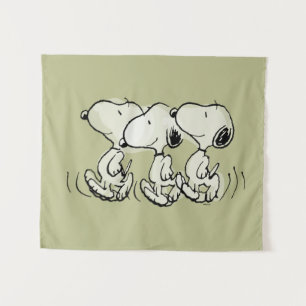 Peanuts   Snoopy Walking Tall Tapestry