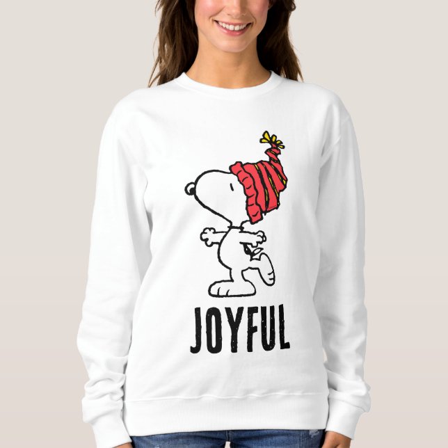 Peanuts | Snoopy Winter Beanie Cap Sweatshirt (Front)