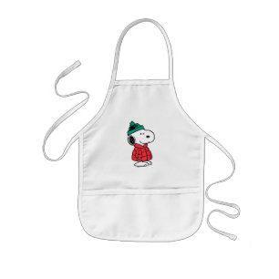 Peanuts Snoopy Winter Coat & Hat Kids Apron