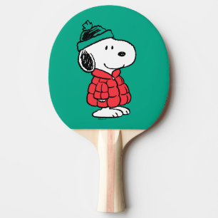 Peanuts   Snoopy Winter Coat & Hat Ping Pong Paddle