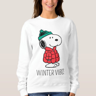 Peanuts Snoopy Winter Coat & Hat Sweatshirt