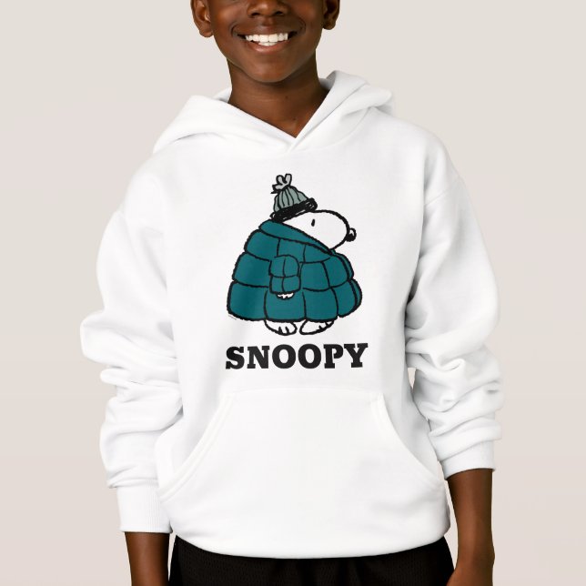 Peanuts | Snoopy Winter Puffer Jacket (Front)