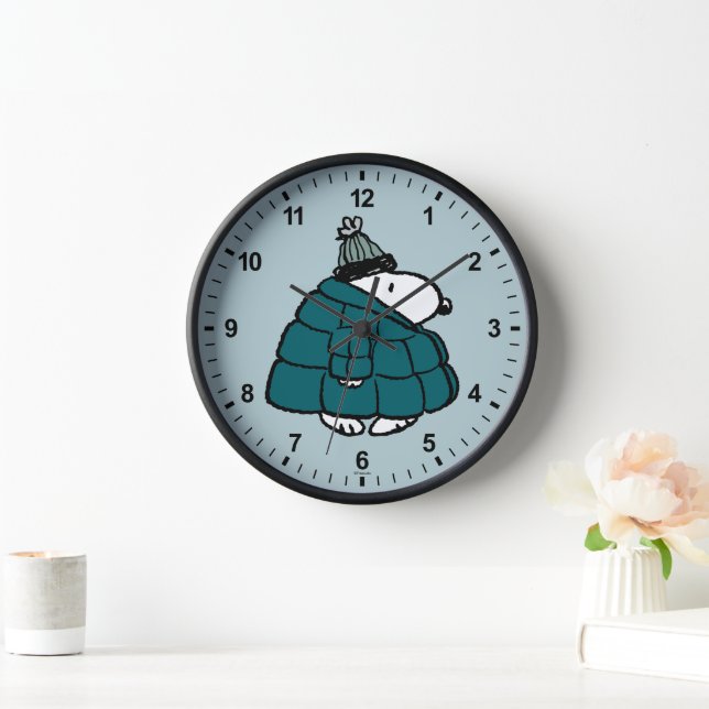 Peanuts | Snoopy Winter Puffer Jacket Clock (Home)