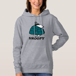 Peanuts Snoopy Winter Puffer Jacket Hoodie