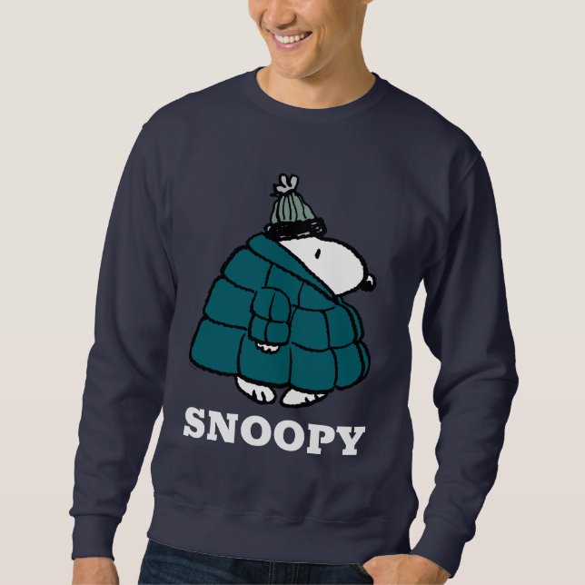 Peanuts | Snoopy Winter Puffer Jacket Sweatshirt (Front)