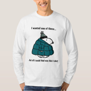 Peanuts   Snoopy Winter Puffer Jacket T-Shirt