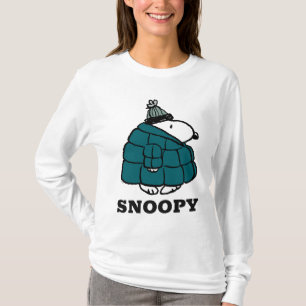 Peanuts Snoopy Winter Puffer Jacket T-Shirt
