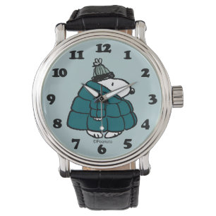 Peanuts Snoopy Winter Puffer Jacket Watch