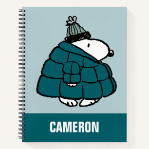 Peanuts   Snoopy Winter Puffy Jacket Notebook